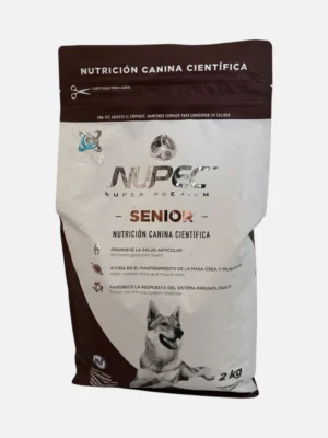 Alimento de 2kg super premium especializado para perros en etapa senior. Formulado para cuidar las articulaciones, conservar la masa muscular y reforzar el sistema inmunológico.